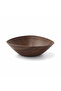 Large Triangle Bowl – Wood-Finish Polystyrene – 34×11 cm