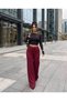 Women's High Waist Lace-Up Loose-Leg Comfortable Fit Sweatpants, Trousers