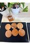 Solid wooden coaster- set of 6 with wooden Holder - 2