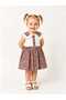 Eylül Paisley Lace Collared Girls' Dress & Bonnet Set - 2