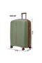 PP single piece luggage High-quality Travel bag ( L ) spinner wheels, Model -97980 ( OLIVE ) - 5