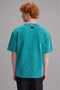 Etham Loose Fit Crew Neck Printed 100% Cotton Men's Green T-Shirt - 2