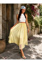 Women's Layered Chiffon Maxi Skirt High Waist Flight Flight Summer Long Skirt - 3