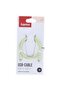 Hama Fabric Charging Cable, USB-C - USB-C, 1 M, Nylon, Green - 5