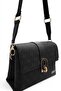Black - Black Monogram Women's Crossbody Bag Sp1287 - 6
