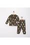 100% Cotton Long Sleeve Buttoned Seasonal Penguin Patterned Soft Textured Bottom and Top Unisex Baby Pajama Set for Girls and Boys - 3