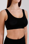 Women's Thick Strapped Half Tank Tops with Pads, Pack of 4, Cotton, Flexible and Comfortable - 2