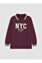 Polo Collar Oversize Women's Sweatshirt Tunic - 5