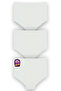 Laser Cut High Waist Lightly Gathering Effective Panties 3-Pack W-2855 R9/5 - 2