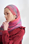 Organic Touch Viscose Blend Patterned Shawl - Powder - Gray - 4