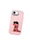 Pink Silicone Case with Shock-Absorbing Camera Protections Compatible with iPhone 16E - 3
