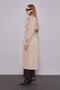 Beige Trench Coat with Cufflinks Detail - 3