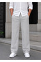 Men's Relaxed Fit Elastic Waist Baggy Linen Pants