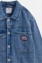 Armalı denim ince ceket - 3