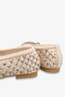 Raolna Women's Stoned Ballerinas - Beige - 5
