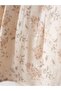 Square Neck Ruffle Floral Patterned Girl's Dress - 4