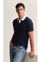 Men's Polo Neck Summer Modern Knitwear T-Shirt - 3