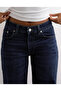 Navy Blue Low Waist Wide Leg Jeans - 4