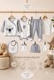 10 Piece Newborn Hospital Discharge Set 100% Cotton Bodysuit-Boxed