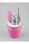 Portable Manicure Set Pink - Stylish Nail Care and Personal Care Kit - 5