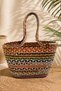 Braided and Wicker Tres Rope Jute Rope Colorful Beach Bag Jute Handle Bag Wicker - 3