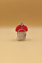 3D Design Keychain & Bag Ornament with Movable Cute Red Mushroom Figure - 3
