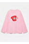 100% Cotton Oversize Fit Retro Call Printed - Crew Neck Long Sleeve T-Shirt