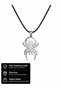 316L Stainless Steel Spider Figured Necklace – Gothic Style Unisex Steel Necklace