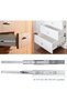 Heavy Duty Ball Bearing Drawer Slides, Steel Cabinet Rails, Full Extension (16 Inch) - 2