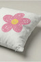 Pink Drawing Floral Pattern Cushion Cover 326 – Pink Daisy Design 45X45 cm - 3
