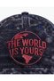 ''The World Is Yours'' Embroidered Velvet Hat /''The World Is Yours'' Embroidered Scarface Replica Velvet Hat - 3