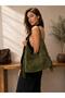 Slouchy Bag Genuine Suede Leather Hobo Women's Shoulder Bag - 3