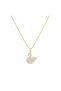 Steel Gold Swroski Model Swan Necklace - 2