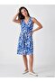 V-Neck Floral Belted Dress (S6)