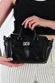 Sandra Lock Detailed Mini Crossbody Bag Black - 2