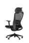 High Back Mesh Office Chair with Back Support and Fixed Headrest, Breathable Design for Long Use, Height Adjustable with Tilt and Lock, Grade 3 Gas Lift, Fiberglass Base - 3