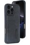 Aconcept iPhone 16 Pro Case Sara Leather Case with Business Card Holder (113631) - Black