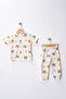 3-Piece Baby Long Romper Set |   Kiz Bebek |   100% Cotton Rib |   Ecru / Beige, Cream, Light Beige - 3