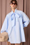 Fular Detail Pleated Shirt - 2