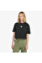 Stack Logo Sleeve Women's Black T-Shirt