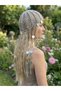 Hand Knitted Sequin Hair Net Bandana - Bohemian Stylish Ei Made Hair Accessory Gray - 2