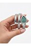 Women's Emerald Green Dial Spiral Band Snake Model Stone Watch