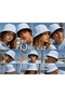 Unisex Solid Color Light Blue Bucket Hat Fisherman Cap Summer Sun Protection - 3