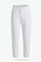Front and Back Stone Embellished, Cut-Out Hem Mom Jean Pants - 6