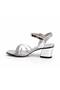 Kumsal 0602 Patent Leather 3-Stripe Stone Women's Evening Dress Sandals - 5