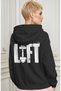Lift Fitness Gym Bodybuilding Athlete Back Printed Unisex Oversize Combed Cotton Hoodie - 3