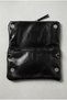 Women's Black Color Chain Strap Baguette Shoulder Bag with Zipper Detail - 5