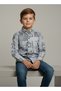 Boys City Print Long Sleeve Shirt - 4