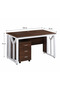 مكتب تنفيذي 140 سم - بني داكن - OT-121 COFFEE - 2