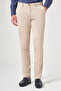 Beige Side Pocket Slim Fit Casual Cotton Chino Trousers 1003260178 - 2